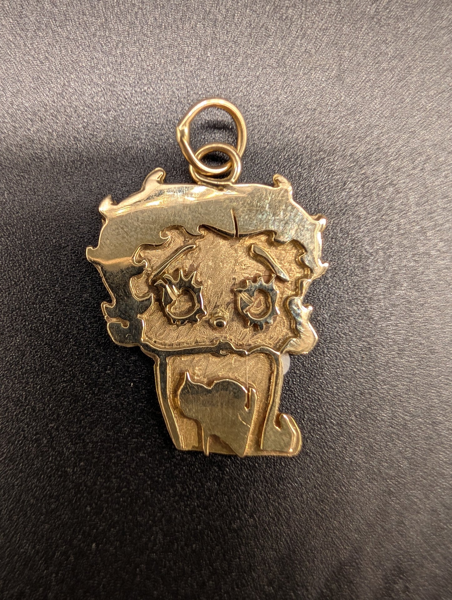 14k Yellow Gold Betty Boop Pendant.